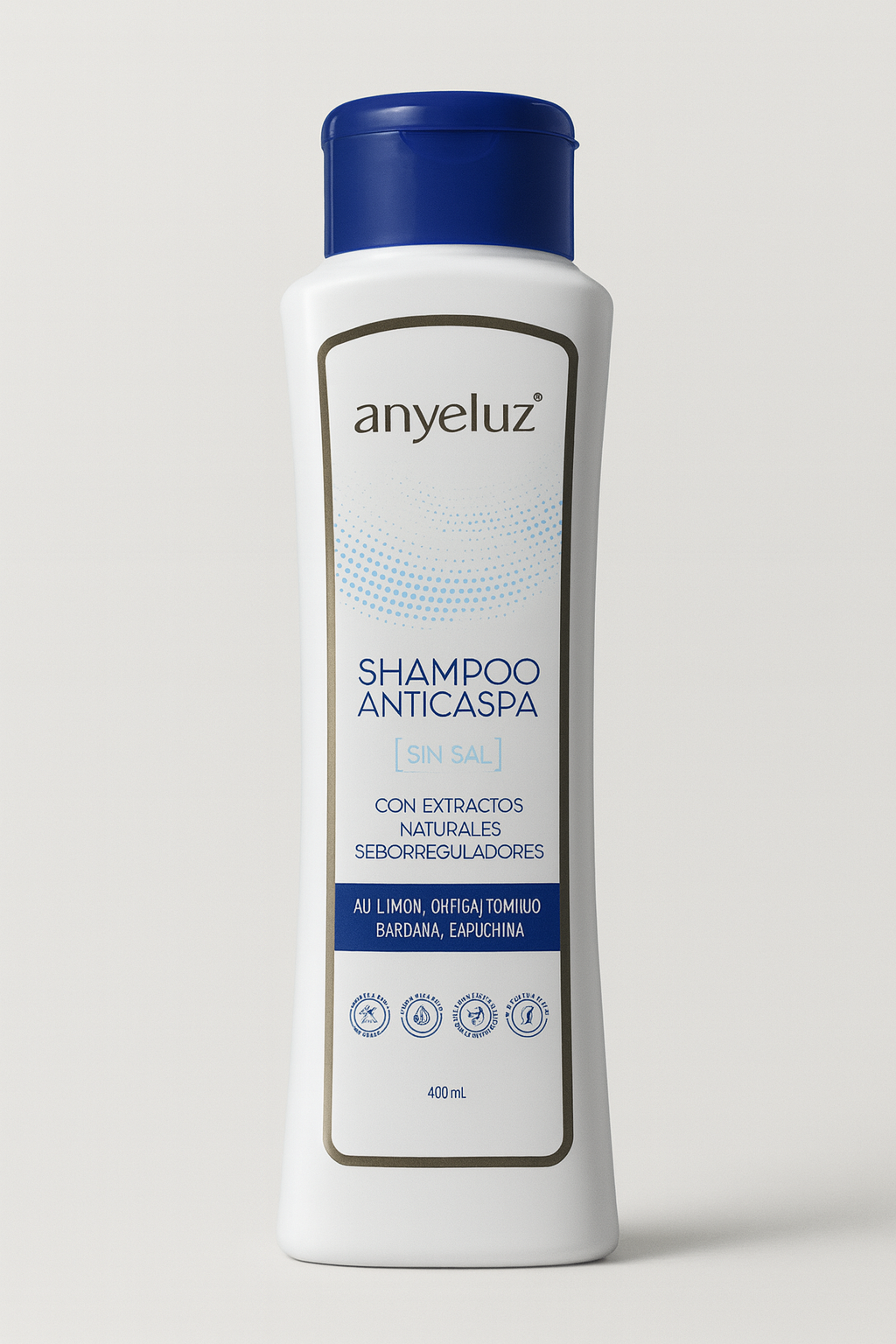 Shampoo Anticaspa Anyeluz Sin Sal – 400 mL