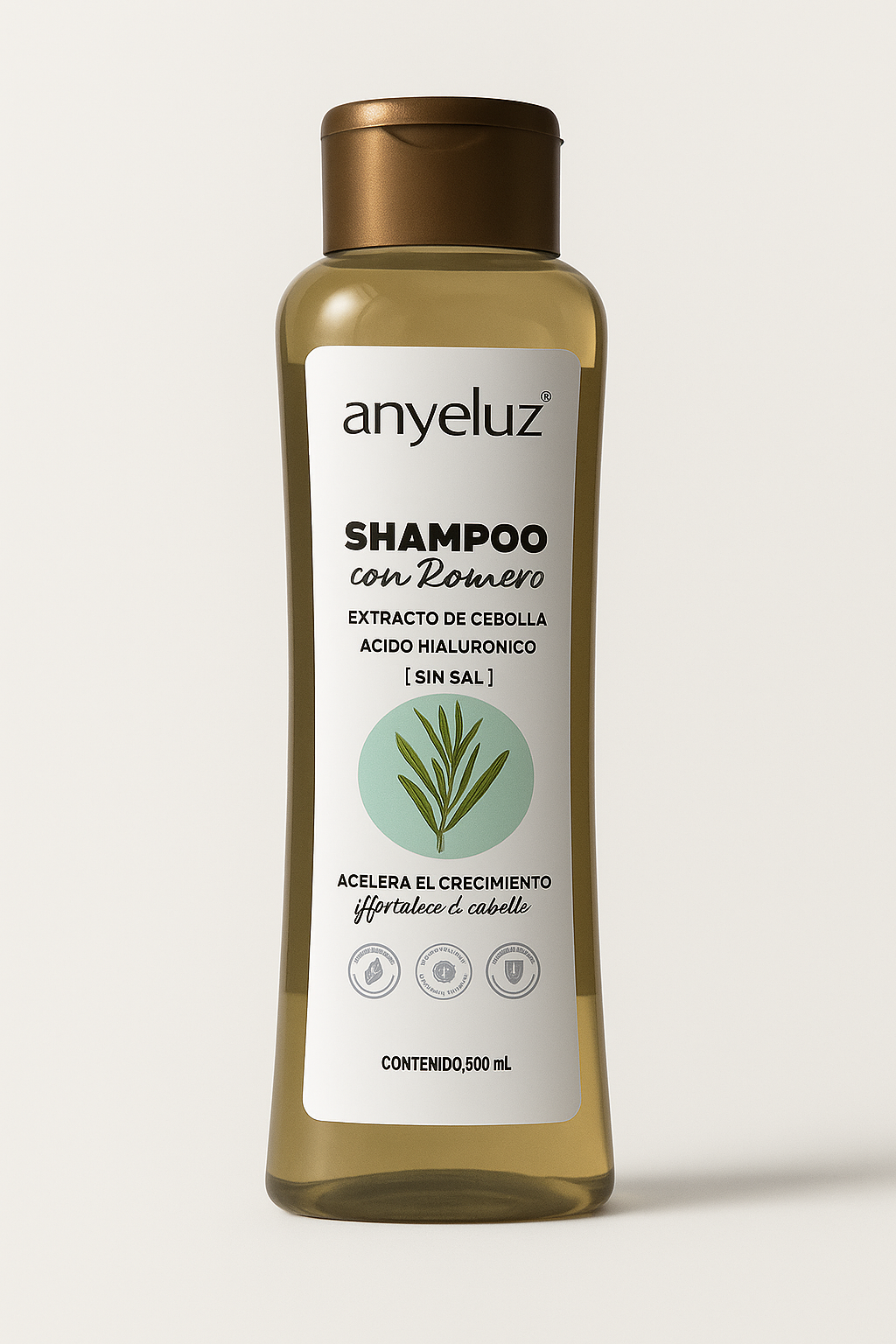 Shampoo Anyeluz con Romero – 500 mL